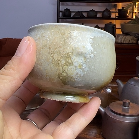 戬谷龙窑柴烧茶杯001