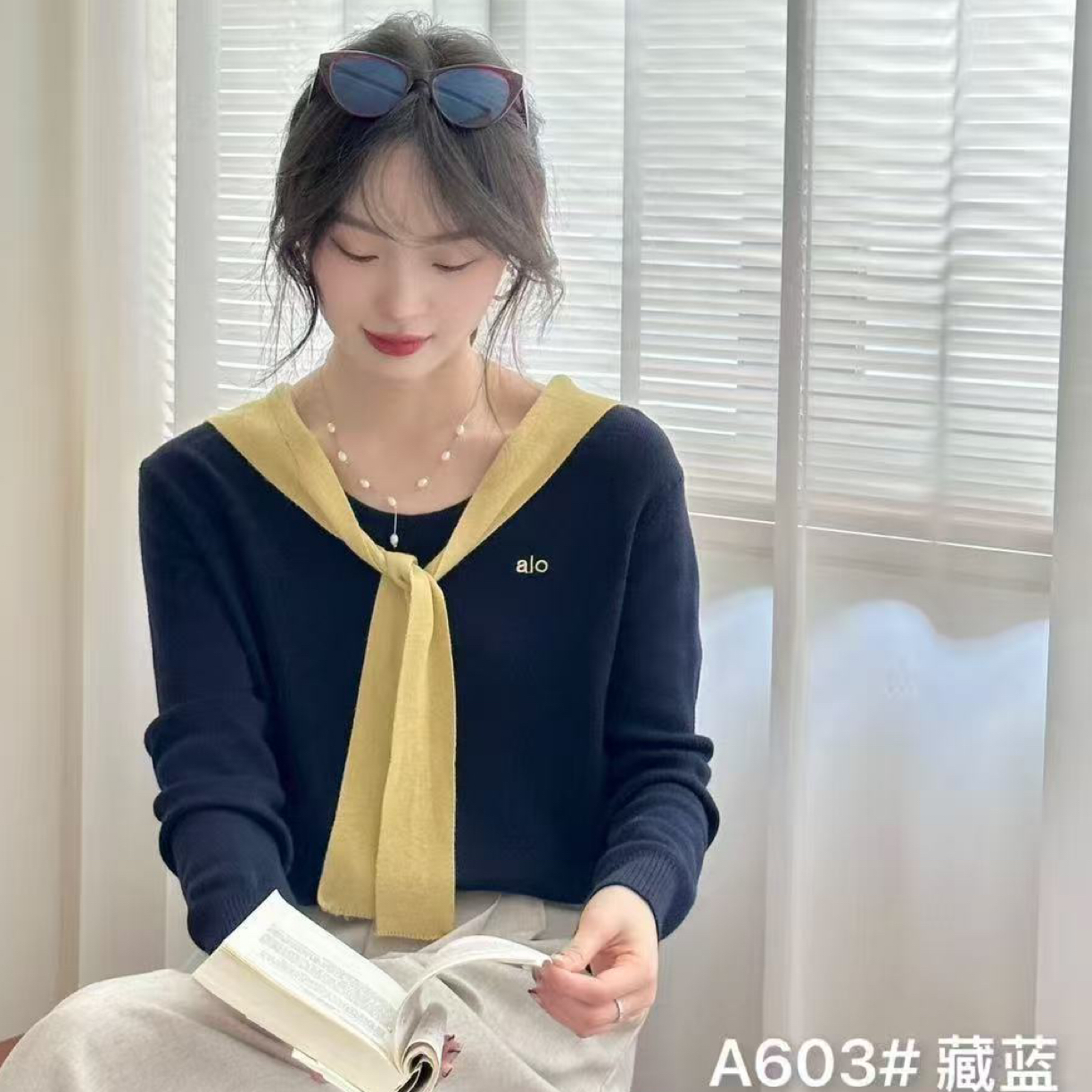 秋季常规款圆领针织长袖毛针织衫秋冬网红时尚上衣