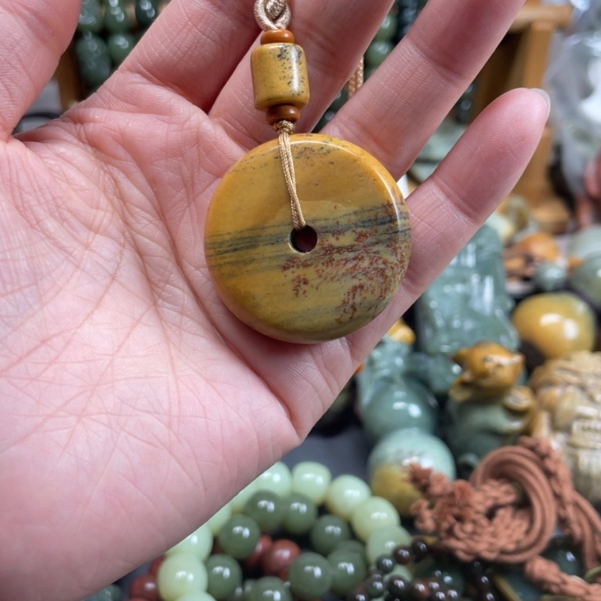 【闪购商品】岫岩河磨玉（透闪石质玉）挂件未镶嵌