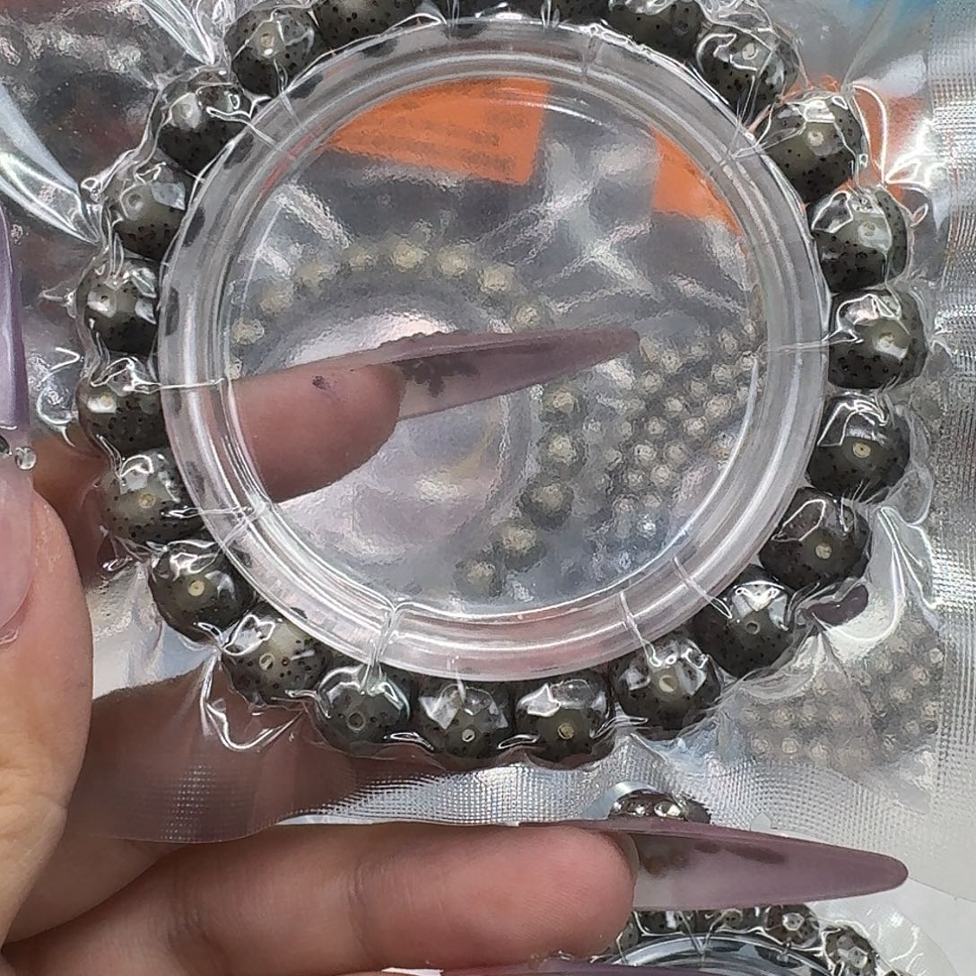 茉***煜星月菩提手串2爱谁谁冰透钻石面10 9