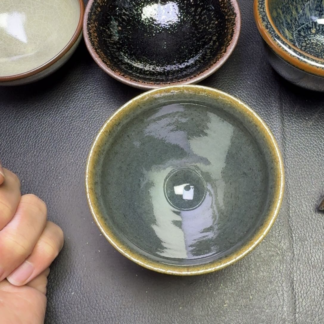 跑***快摆件古时茶器建窑建盏5