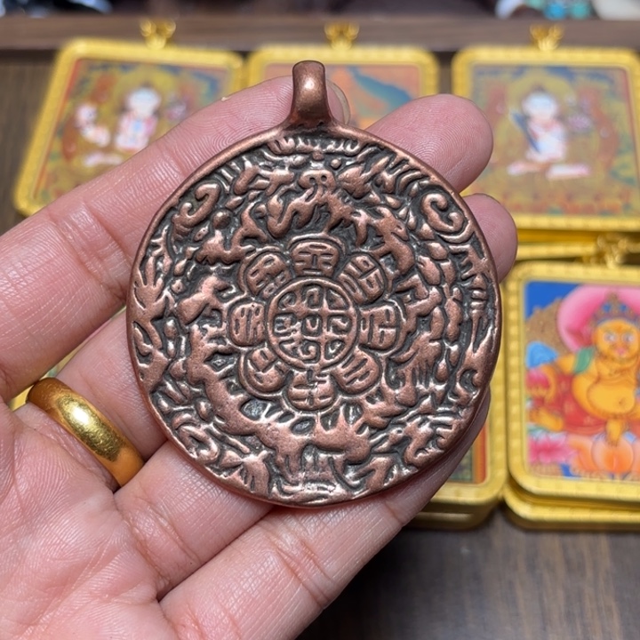 玻璃颈饰藏传喜马拉雅