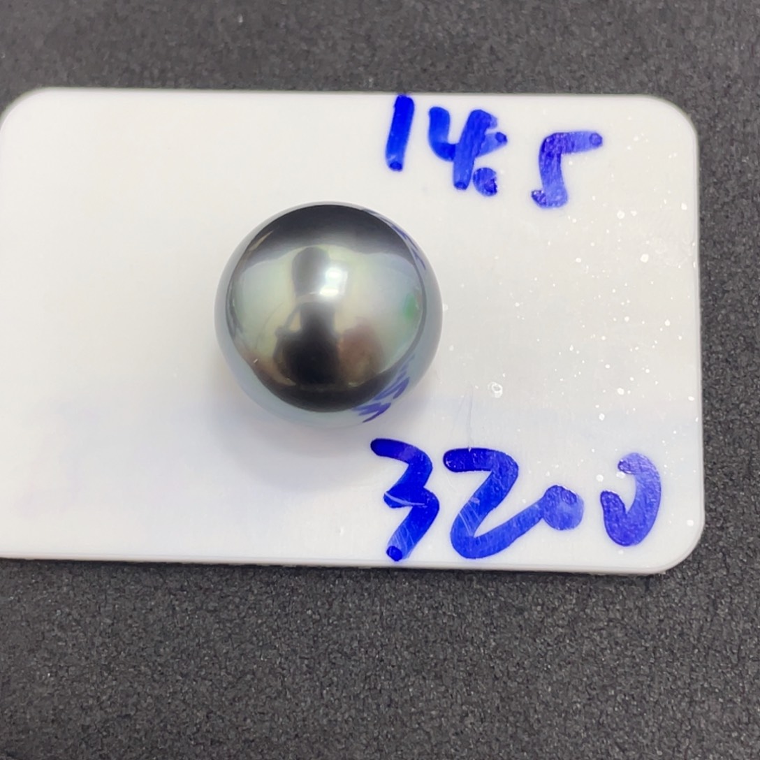 海水珍珠裸珠14.5mm炫彩大溪地