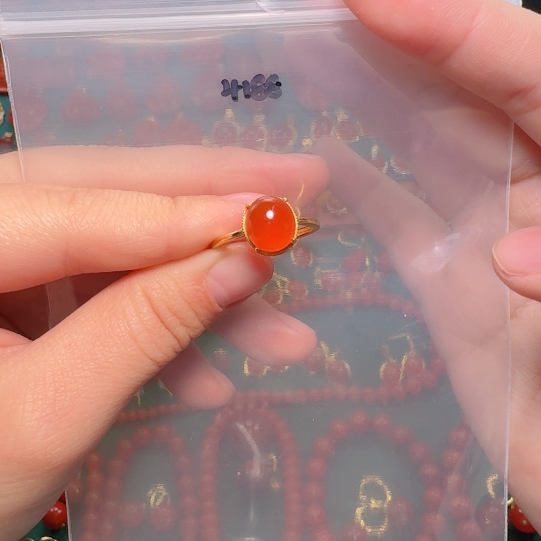 南红玛瑙南红银S925镶嵌