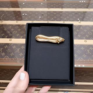 99新 Chanel/香奈儿 金色丝带蝴蝶结芭蕾舞鞋胸针