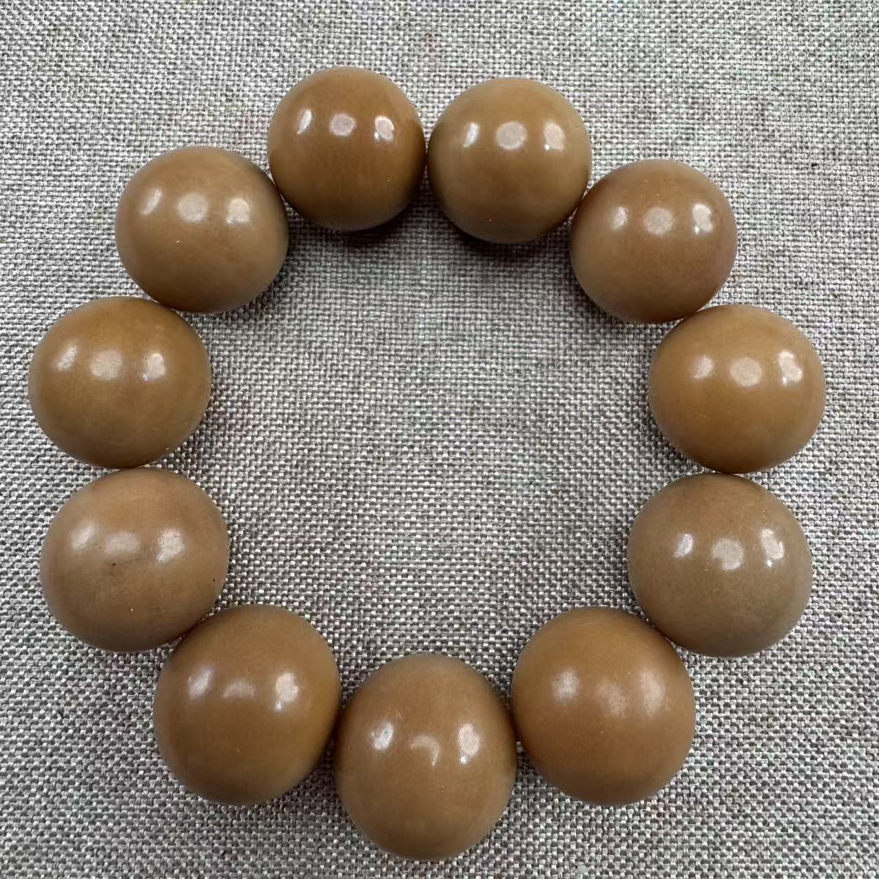 【芸奇】风化菩提2.4+单圈文玩手串微瑕