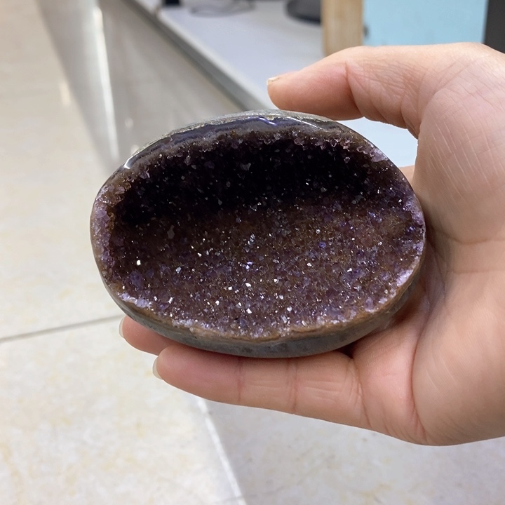 紫晶摆件未镶嵌莹