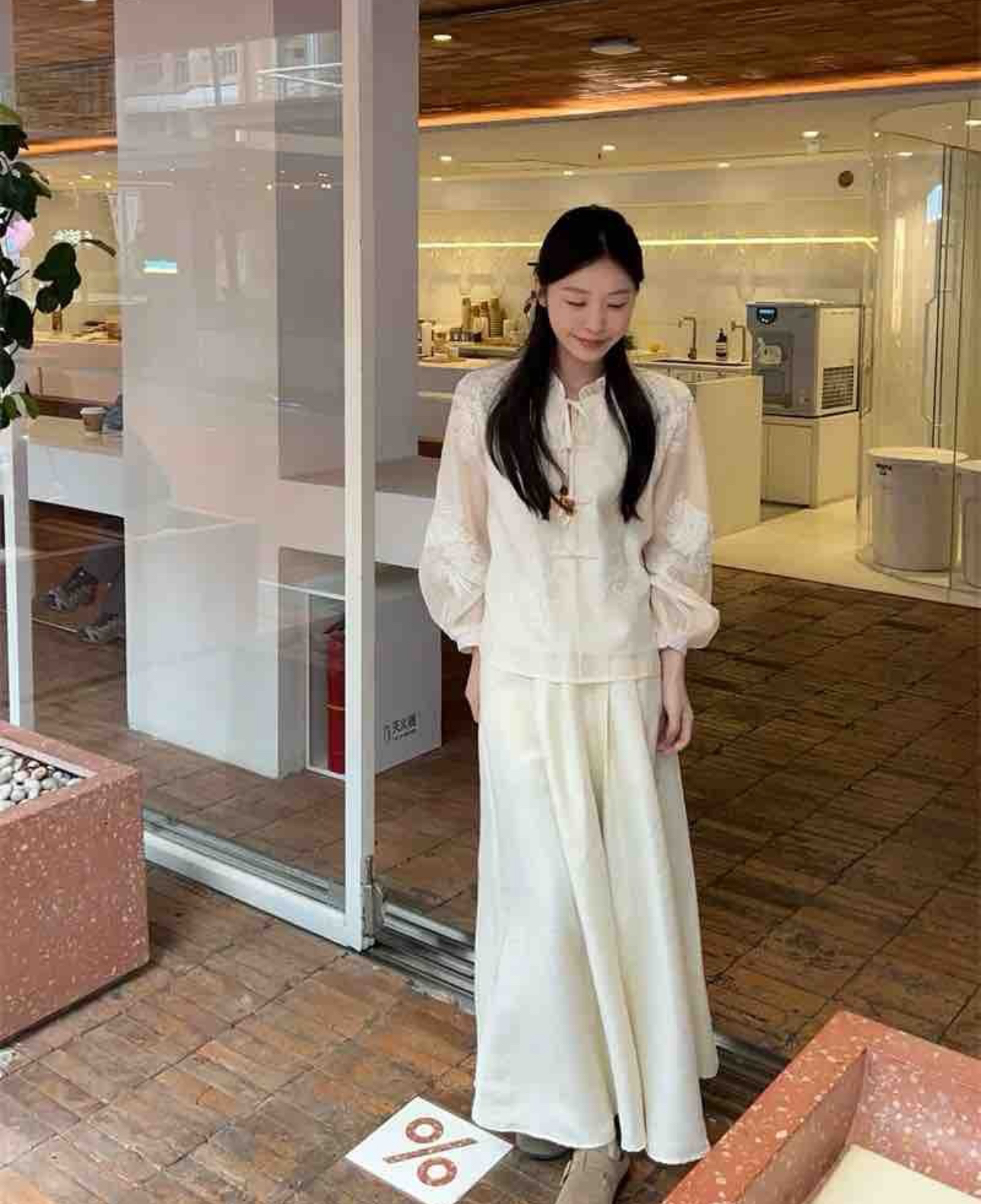 国风新中式设计感上衣半裙套装-9368