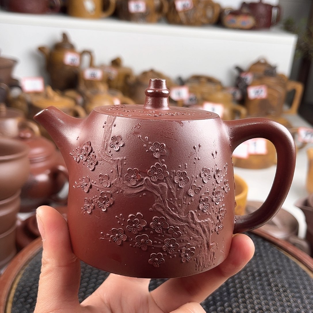 紫泥茶壶宜兴紫砂