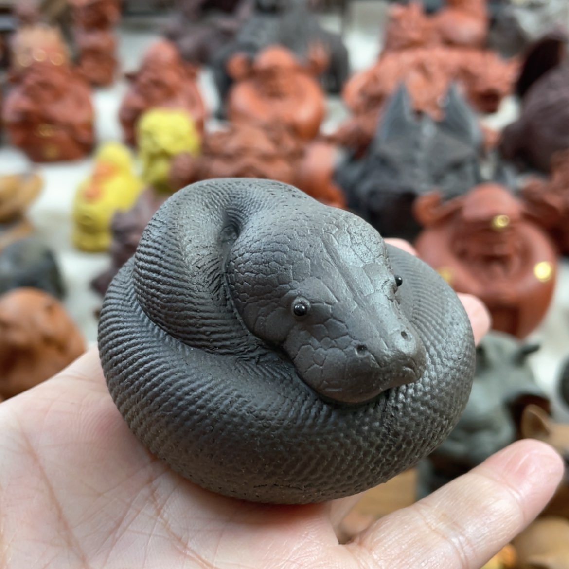 【闪购商品】紫砂茶宠紫砂蟒蛇