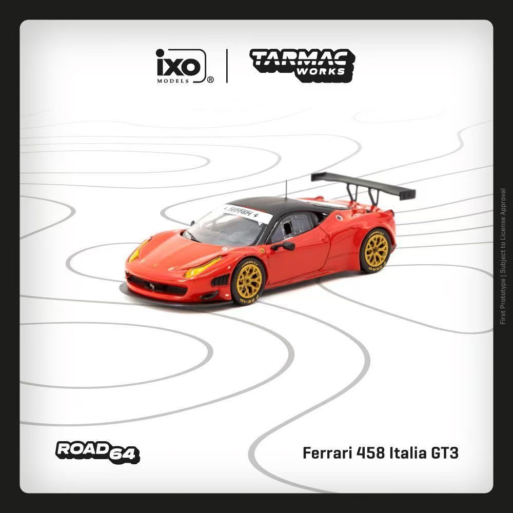 Tarmac Works车模 法拉利488 Italia GT3 小比例汽车模型收藏车