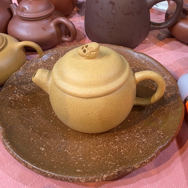 紫砂茶壶黄金段小胖子120cc