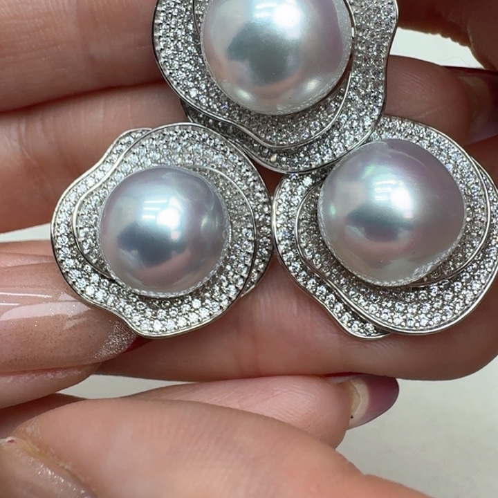 海水珍珠颈饰银S925镶嵌