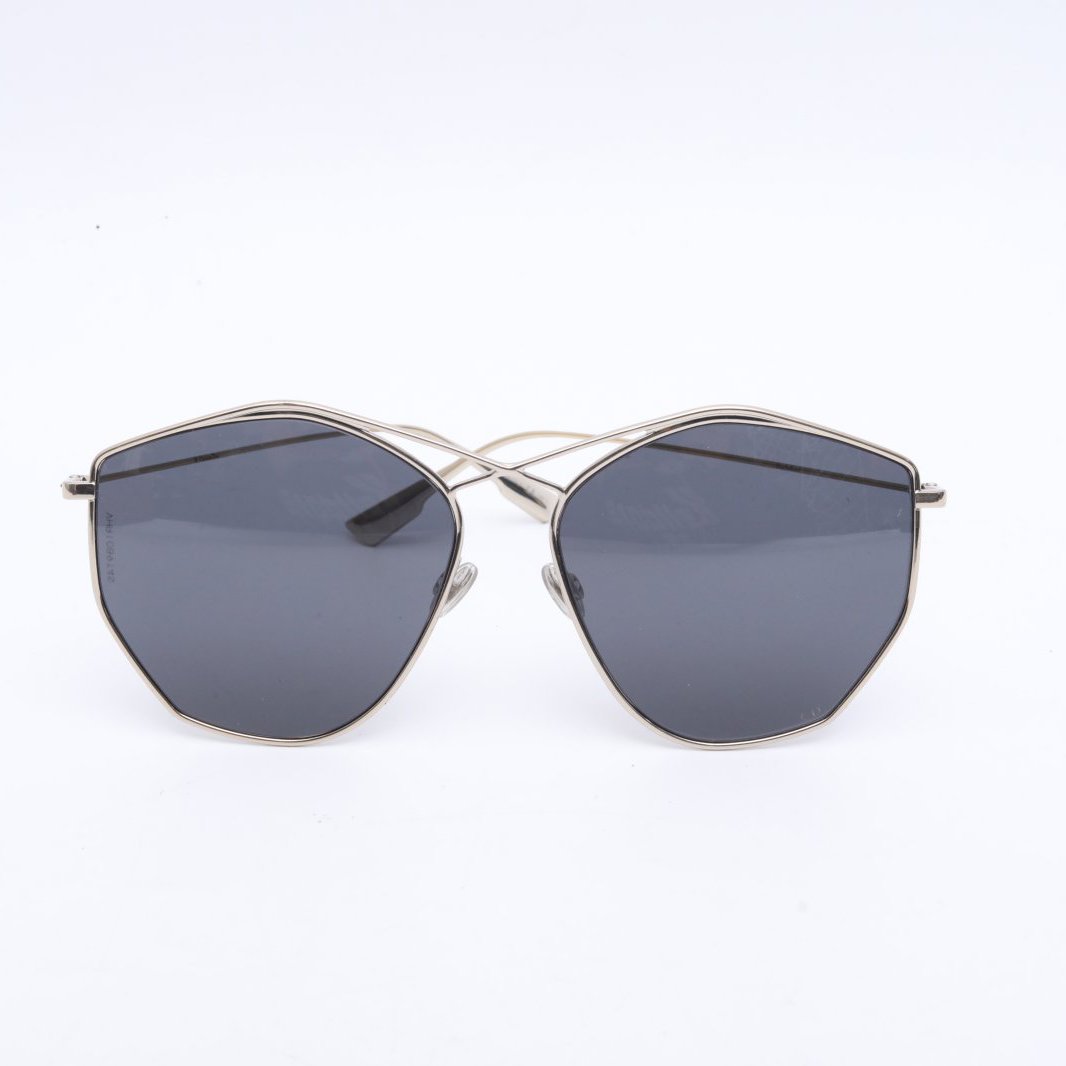 99新 DIOR/迪奥 小花攀攀 银色 墨镜 六边框