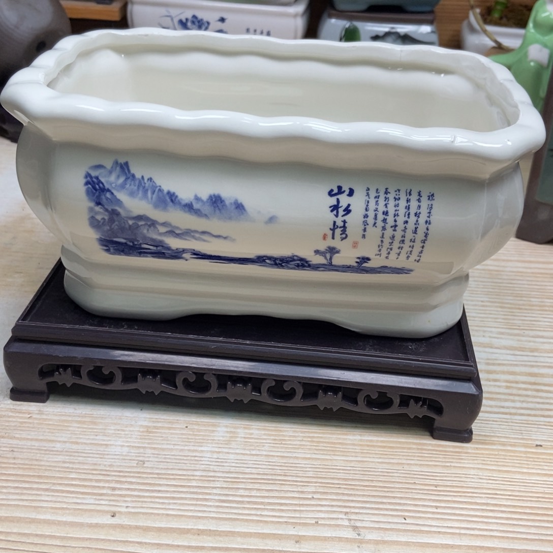 瓷片陶瓷花盆陶瓷艺术