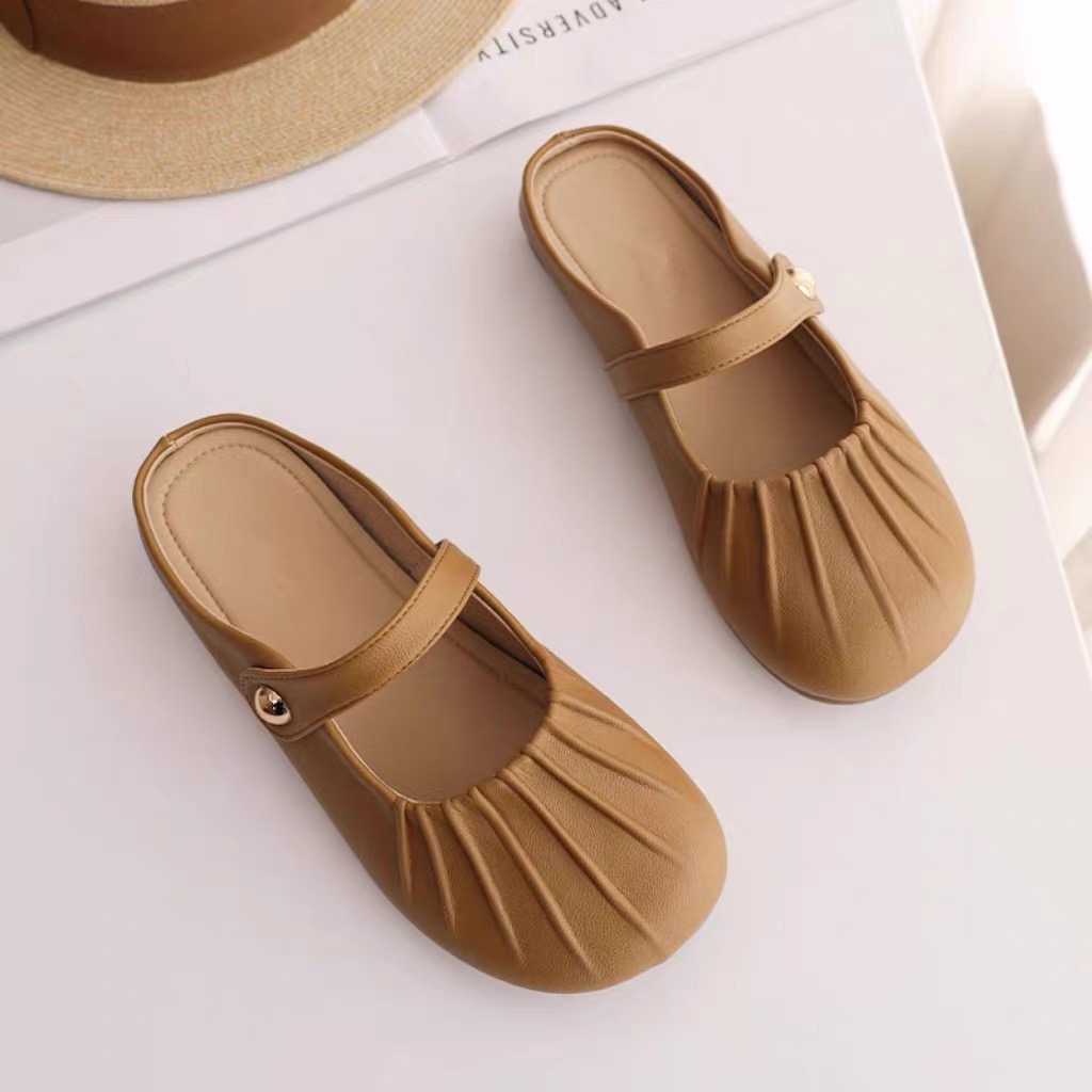 女半托设计感厚底气质百搭仙女休闲外穿941