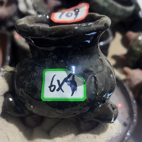 红陶粗陶花盆手工