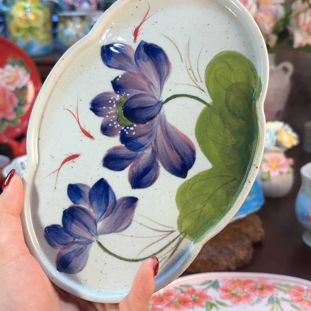 景德镇手绘高温釉下彩陶瓷茶具