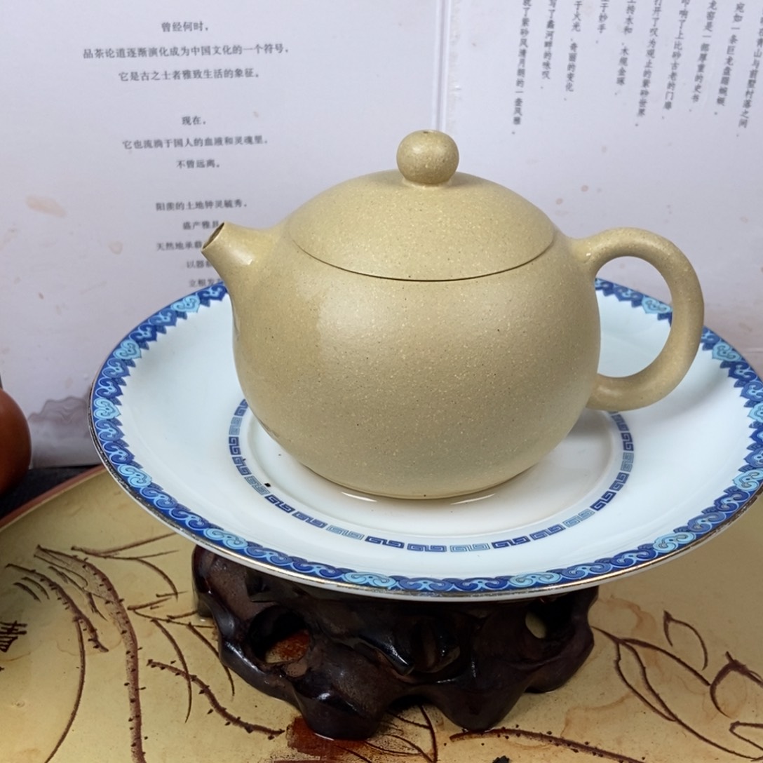 紫砂茶壶本绿200 容量宜兴紫砂壶