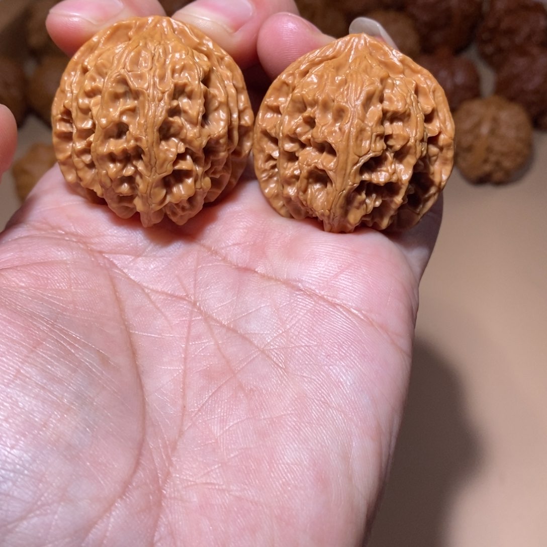 文玩核桃把件全品无修37尺A级苹果园