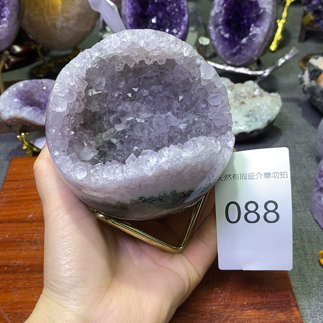 紫晶珠宝半成品未镶嵌