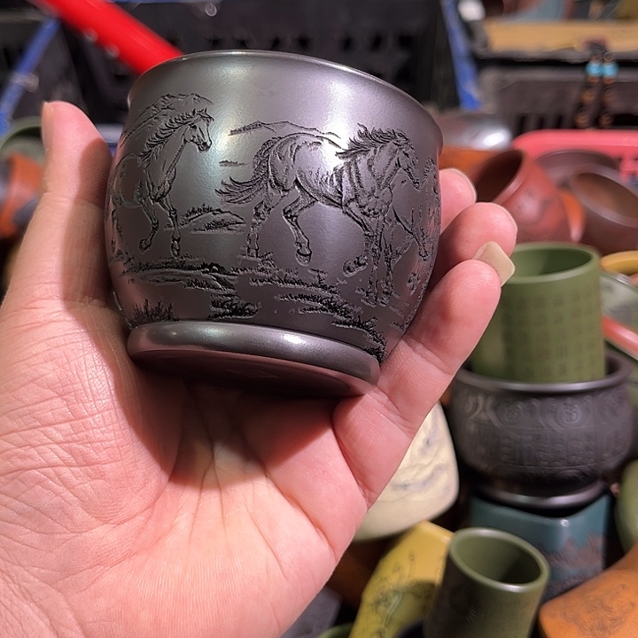 茶杯紫砂全手工紫砂主人杯