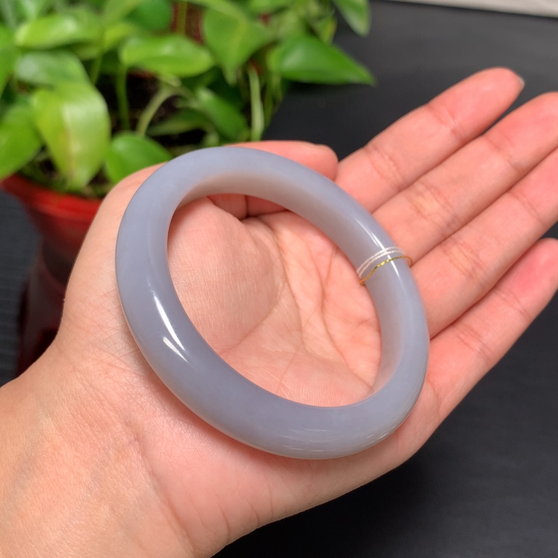 和田玉手镯未镶嵌57