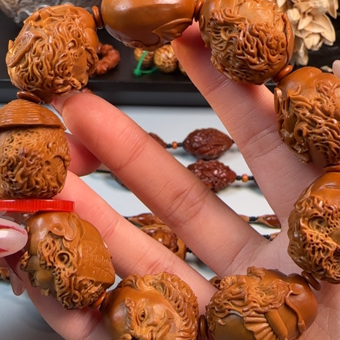 橄榄核手串/手链尺寸2.4油核钟馗头手串