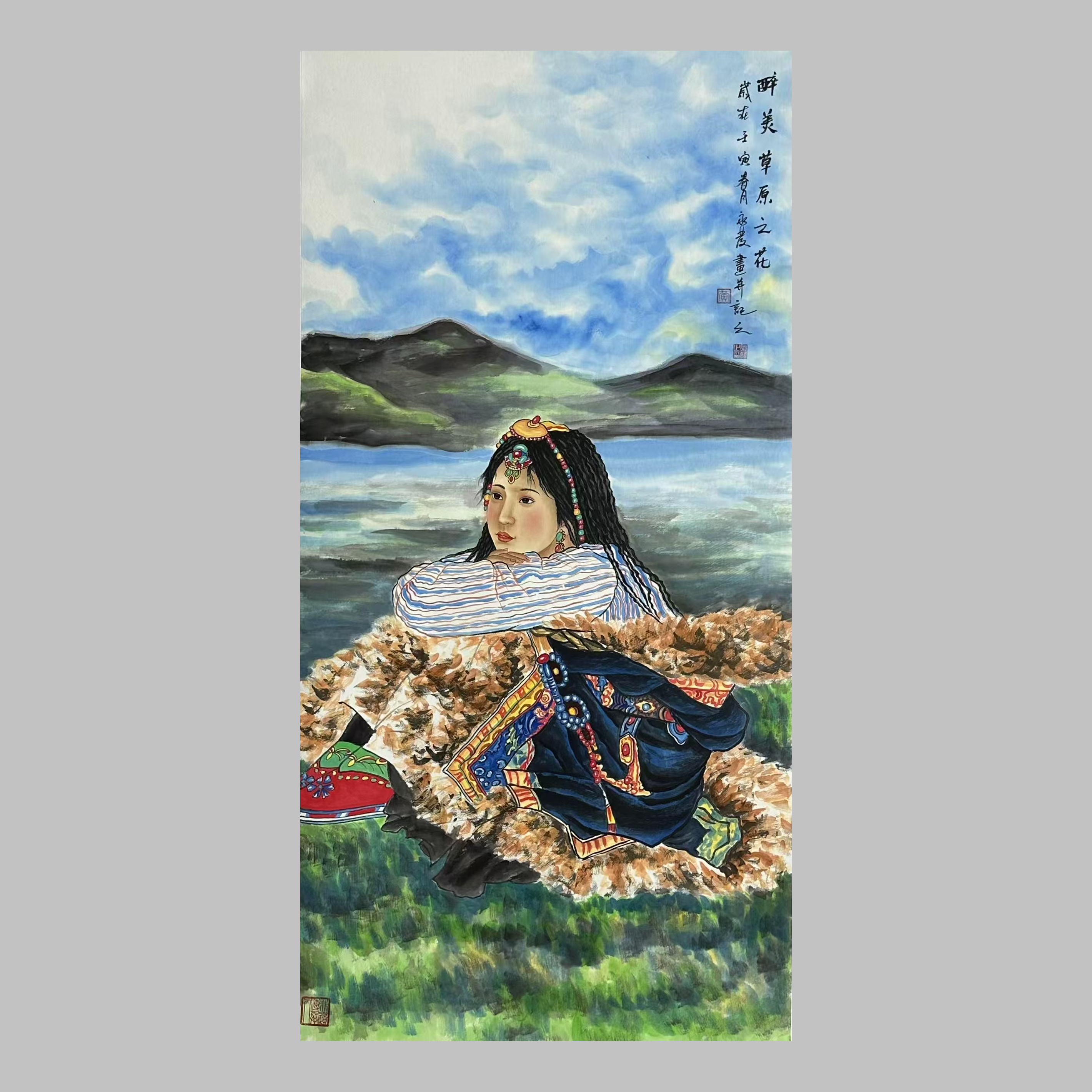 黄永发 四尺整 140✖️70cm 手绘原创家居挂画