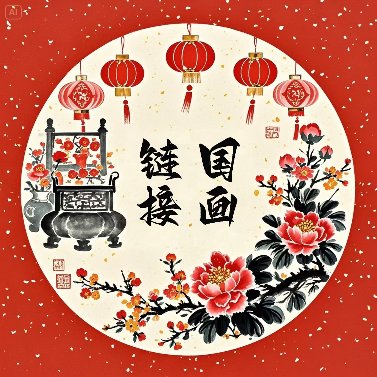 精品手绘大平尺画作一幅