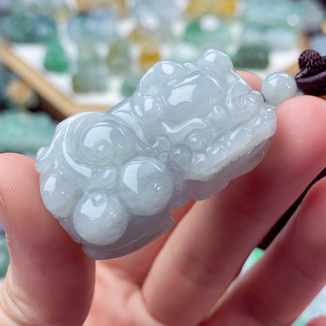 翡翠未镶嵌颈饰天然