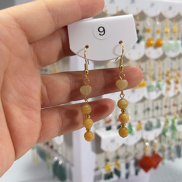 翡翠未镶嵌耳饰耳饰