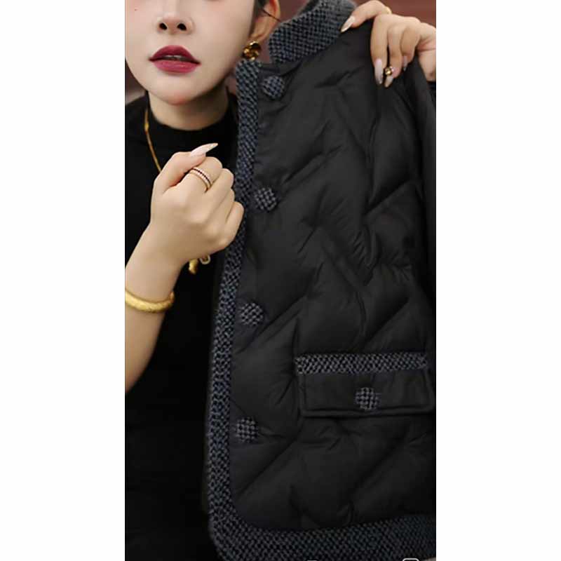 【优雅黑色】2025冬季新款御寒保暖阔太太时髦洋气棉服外套