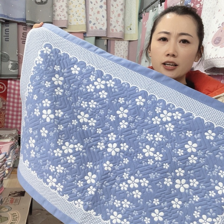 棉特价促销蓝色雪花