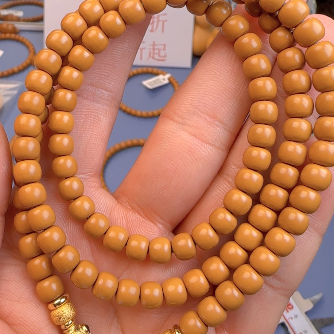 橄榄核手串核尖极限弧尺寸6.7ss全无白