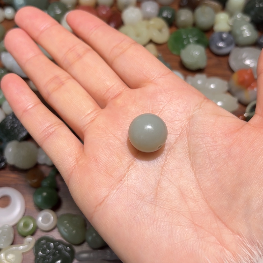 和田玉珠宝半成品未镶嵌玲