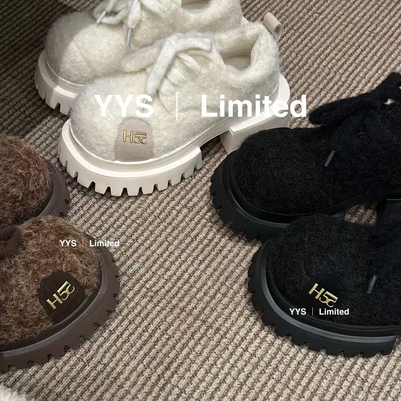 【马哥同款】H55-荒诞美学｜6cm轮廓建筑大底德比鞋加棉280g 09-2193