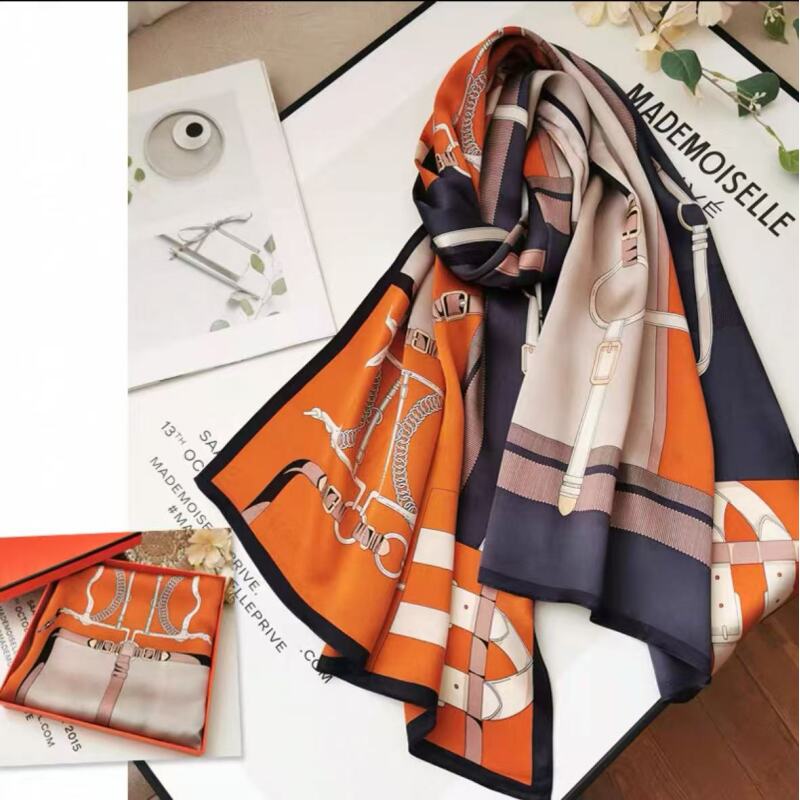 （373）高档丝巾围巾女士披肩新款素雅百搭防晒优雅气质