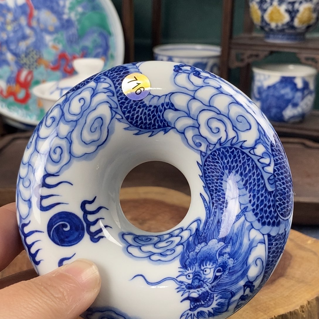 瓷片景德镇手绘青花茶器716