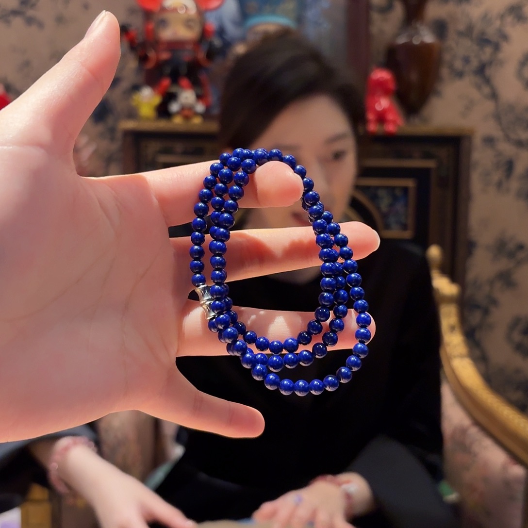 青金石手串未镶嵌