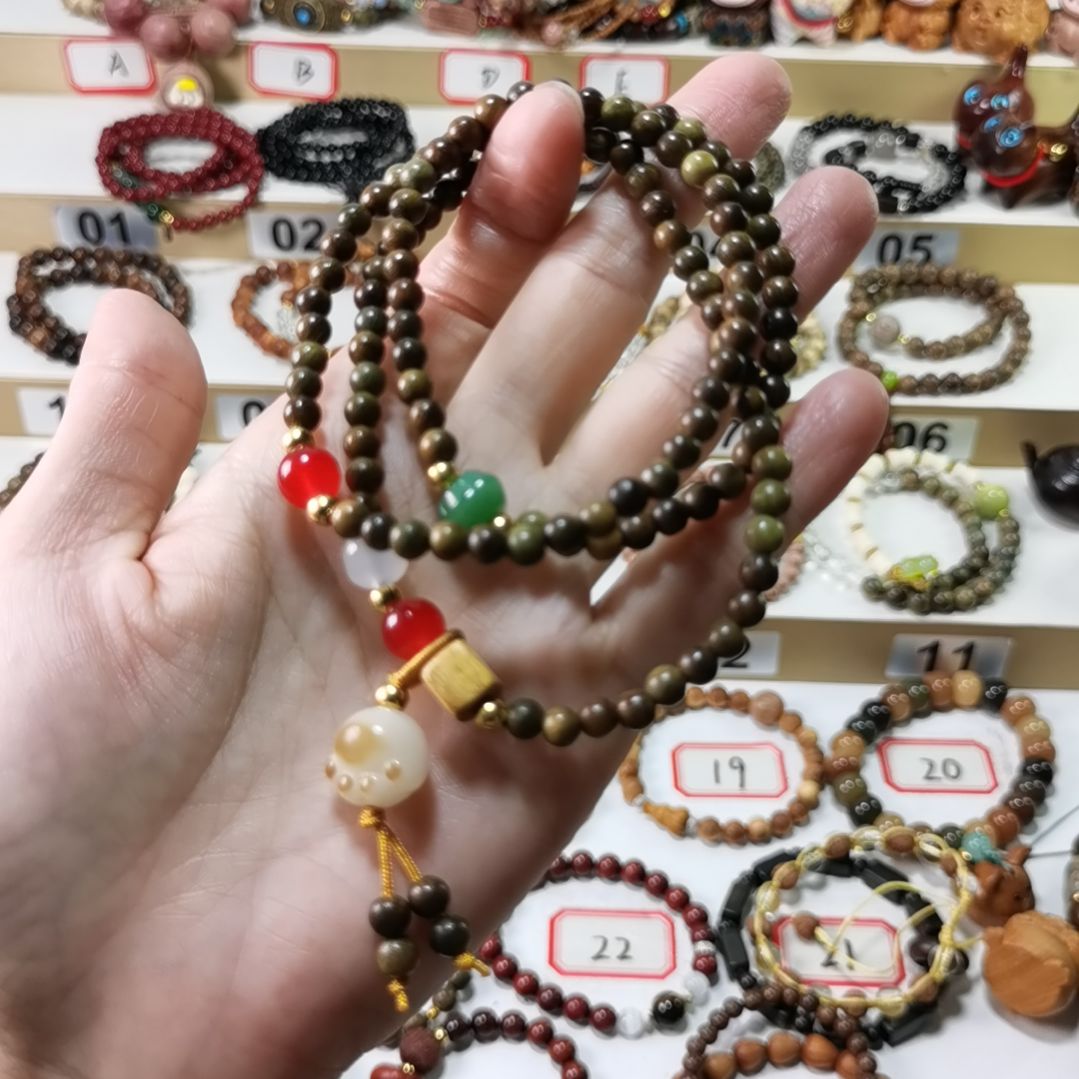 编织品菩提单双圈。32