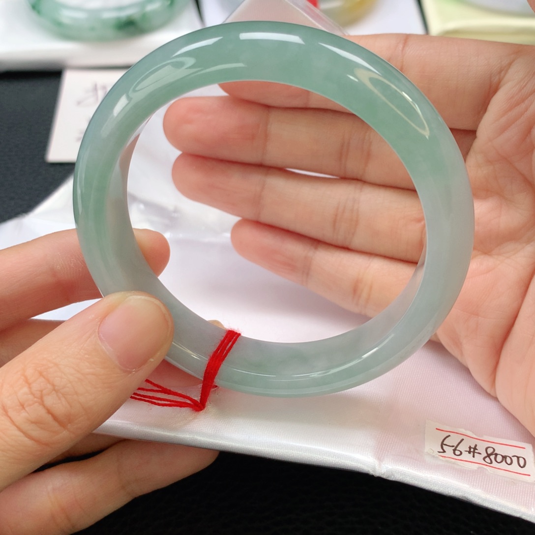 翡翠手镯未镶嵌缅甸56