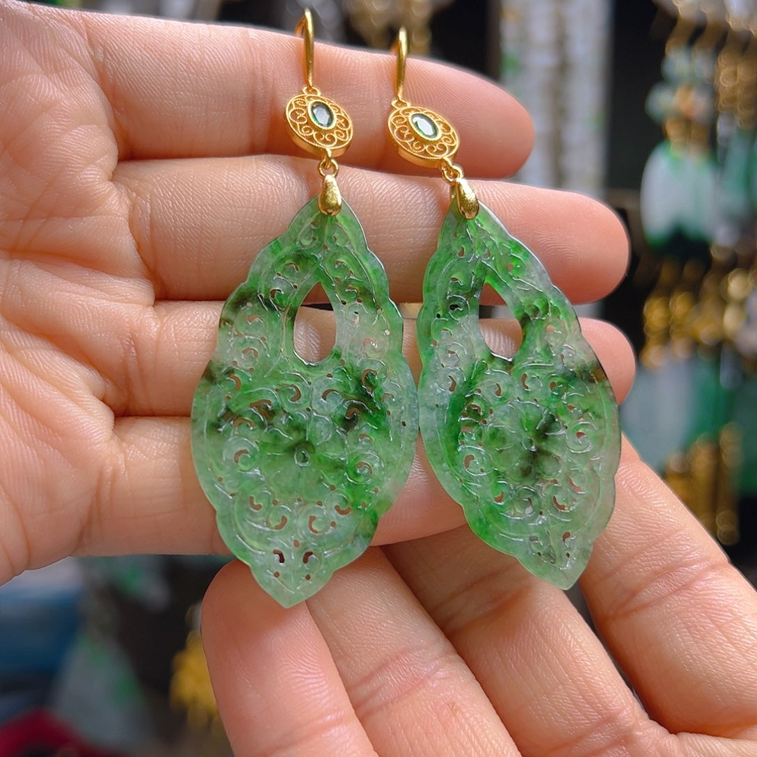 未镶嵌翡翠耳饰熠****7