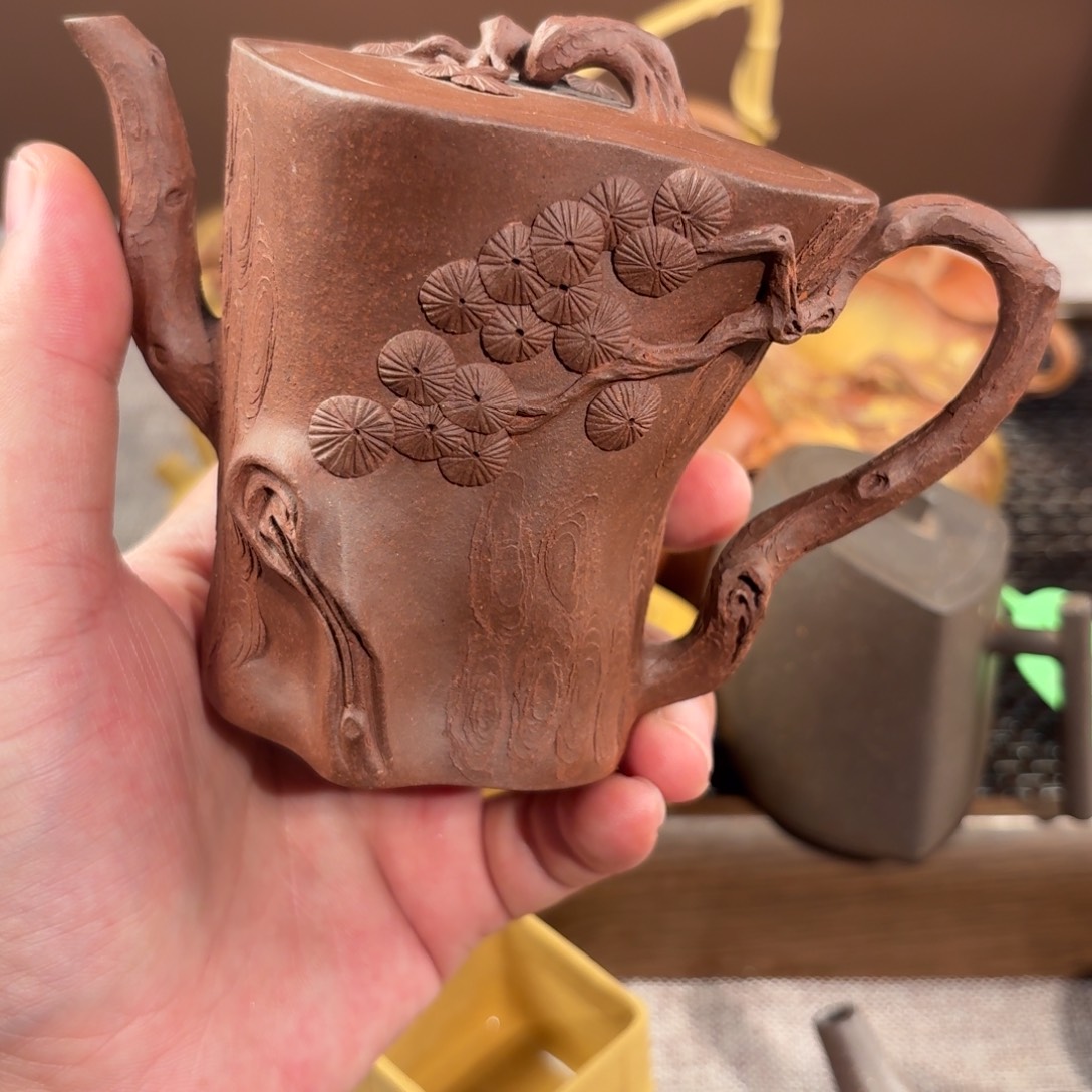 茶壶紫砂全手工树桩