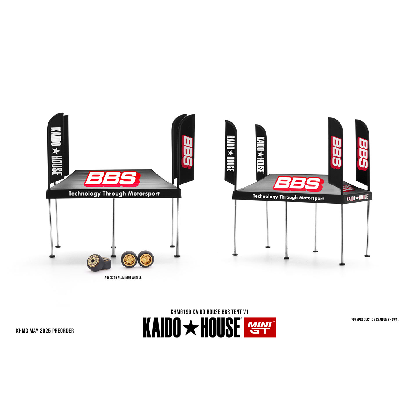 KAIDO HOUSE MINIGT 1:64 车模 BBS Tent V1 帐篷 配件场景