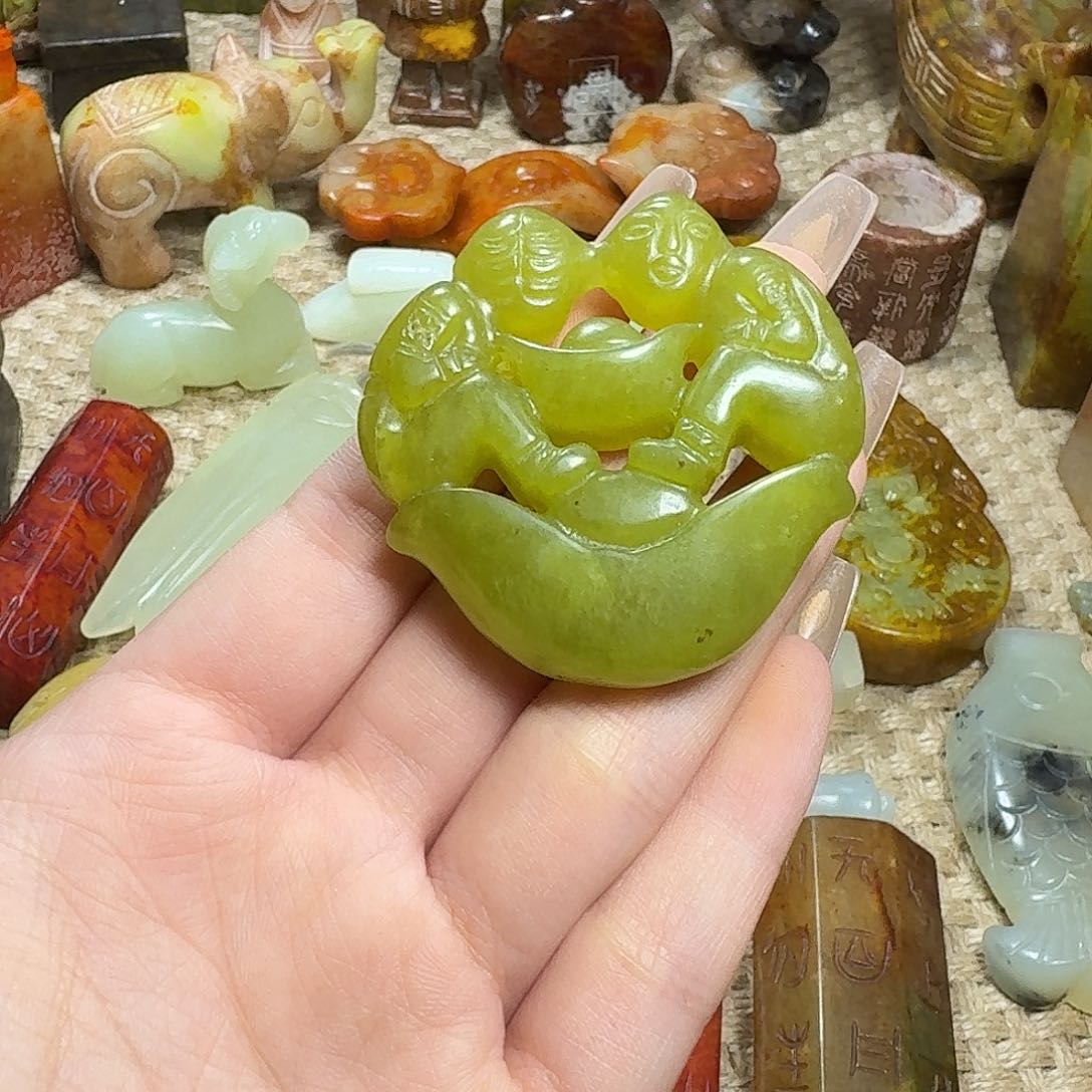 白玉菩提吊坠挂件