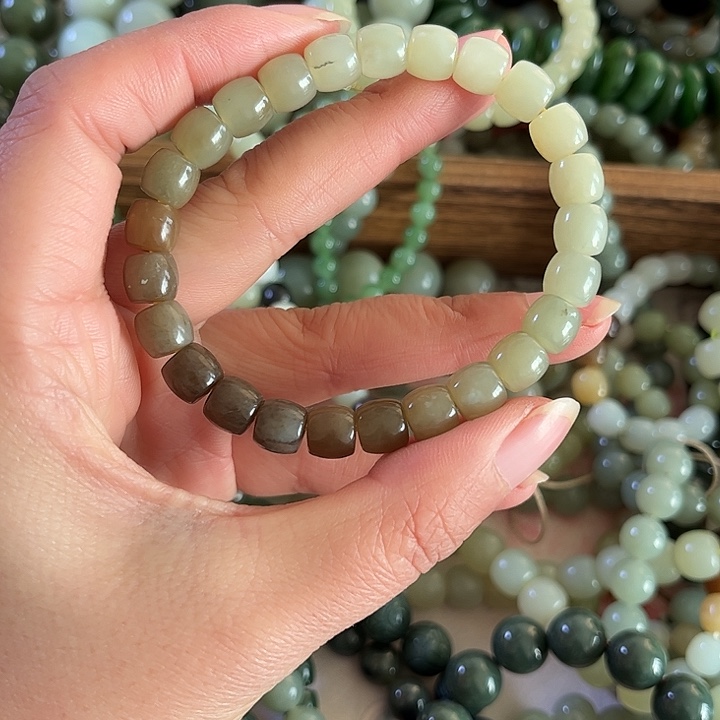 和田玉（糖玉）未镶嵌手链和田玉 