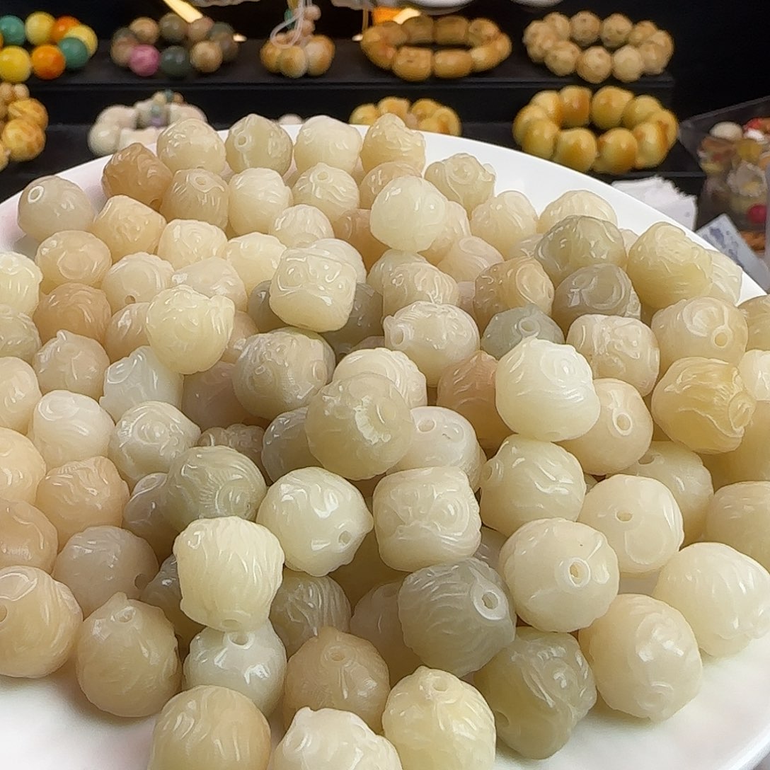 菩提根/象牙果手串卡12多宝醒狮混30颗➕20颗