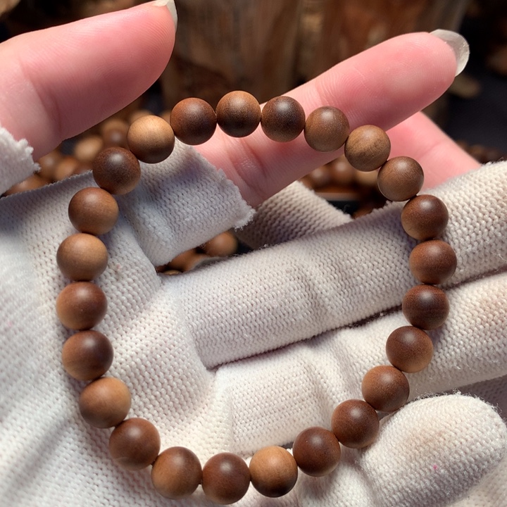 檀香木手串/手链老山檀香横纹0.8