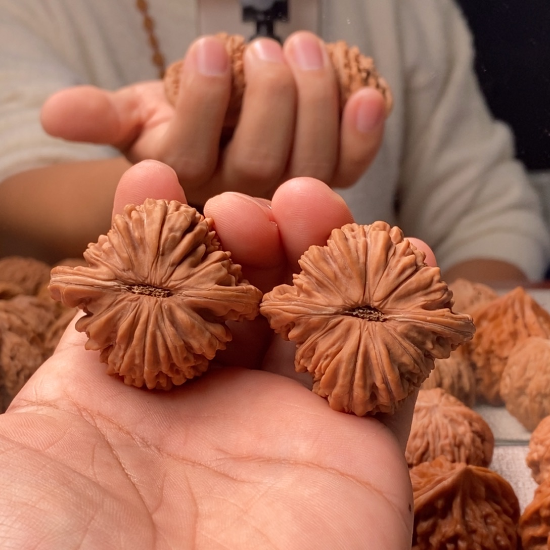 旧****吊坠文玩核桃45四座楼